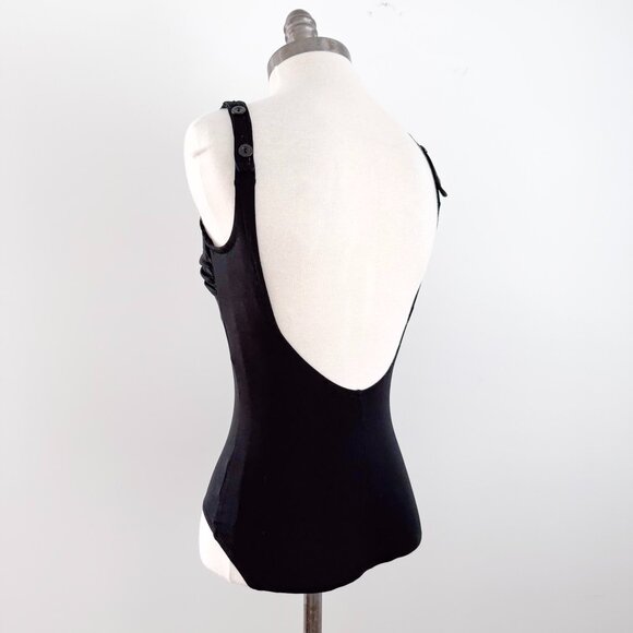 Vintage DeWeese Design One Piece Swimsuit 8 (XS / Small) Black - Picture 4 of 16